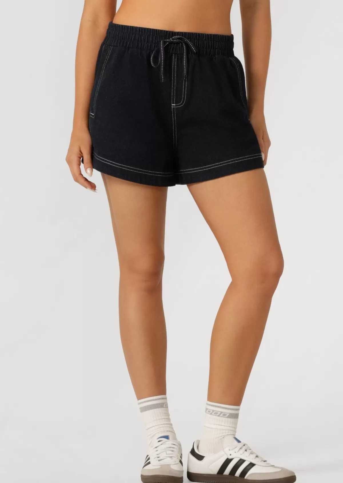 Lorna Jane Shorts*Off Duty Denim Pull On Shorts FrenchNavy