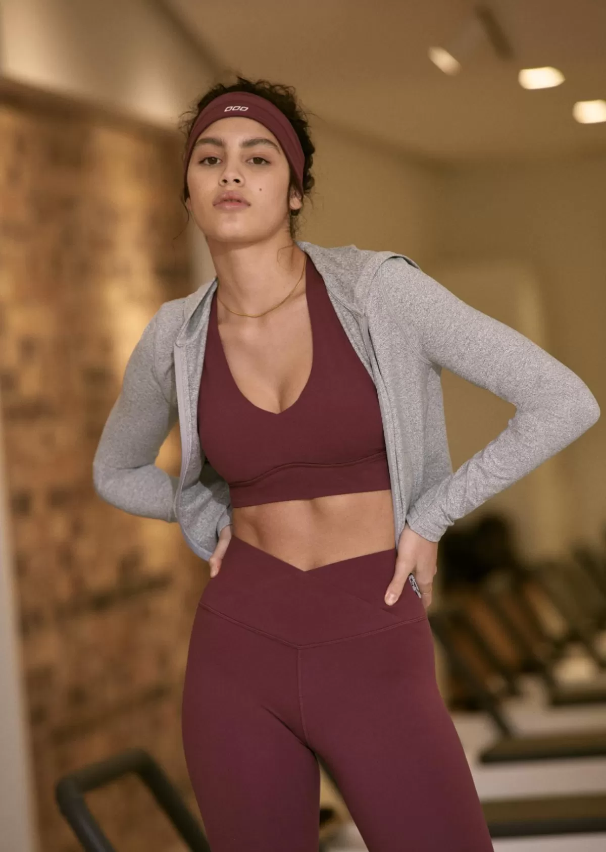 Lorna Jane Sports Bras*Off Duty Longline Sports Bra Mulberry