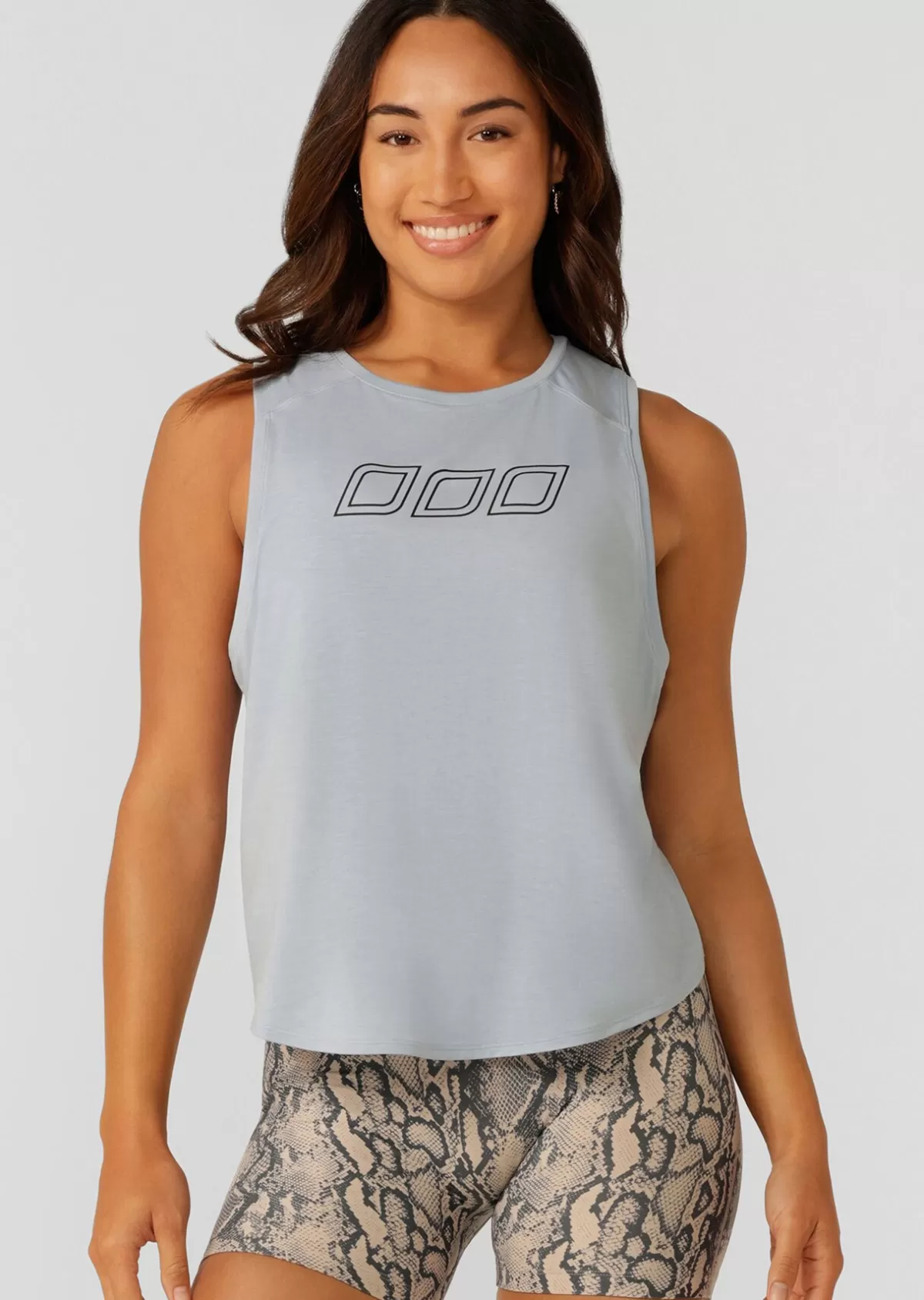 Lorna Jane Tanks*Perform Active Tencel Tank LightGlacierBlue