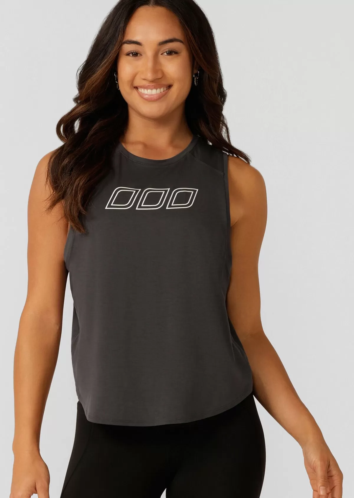 Lorna Jane Tanks*Perform Active Tencel Tank Titanium