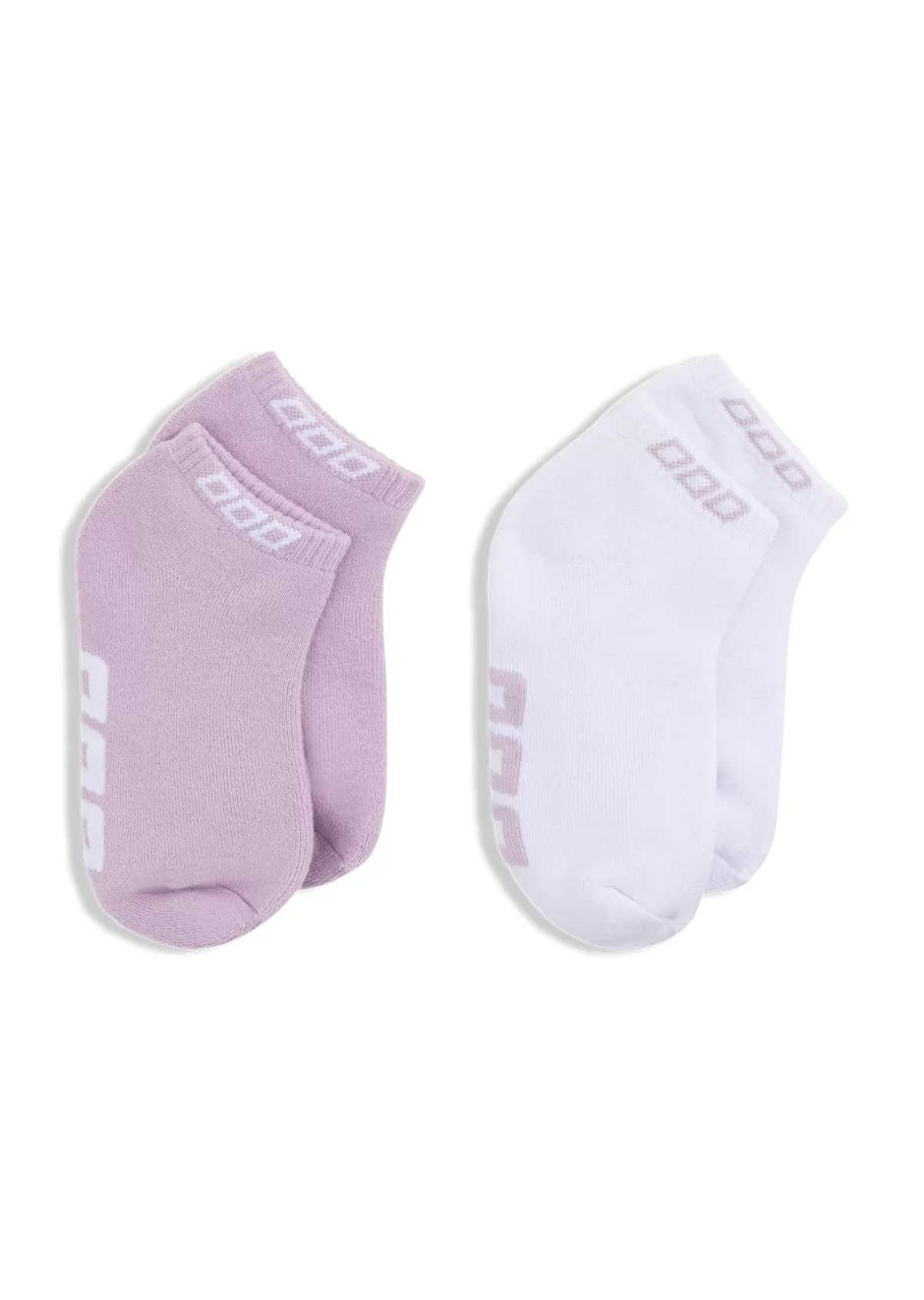 Lorna Jane Accessories*2PK Iconic Socks PaleOrchidLilac&White