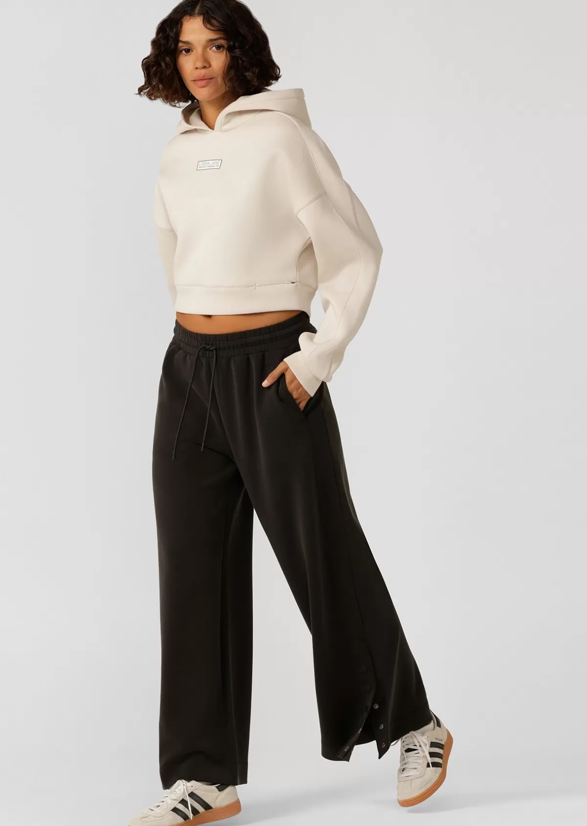 Lorna Jane Pants*Post Practice Wide Leg Pant WashedBlack