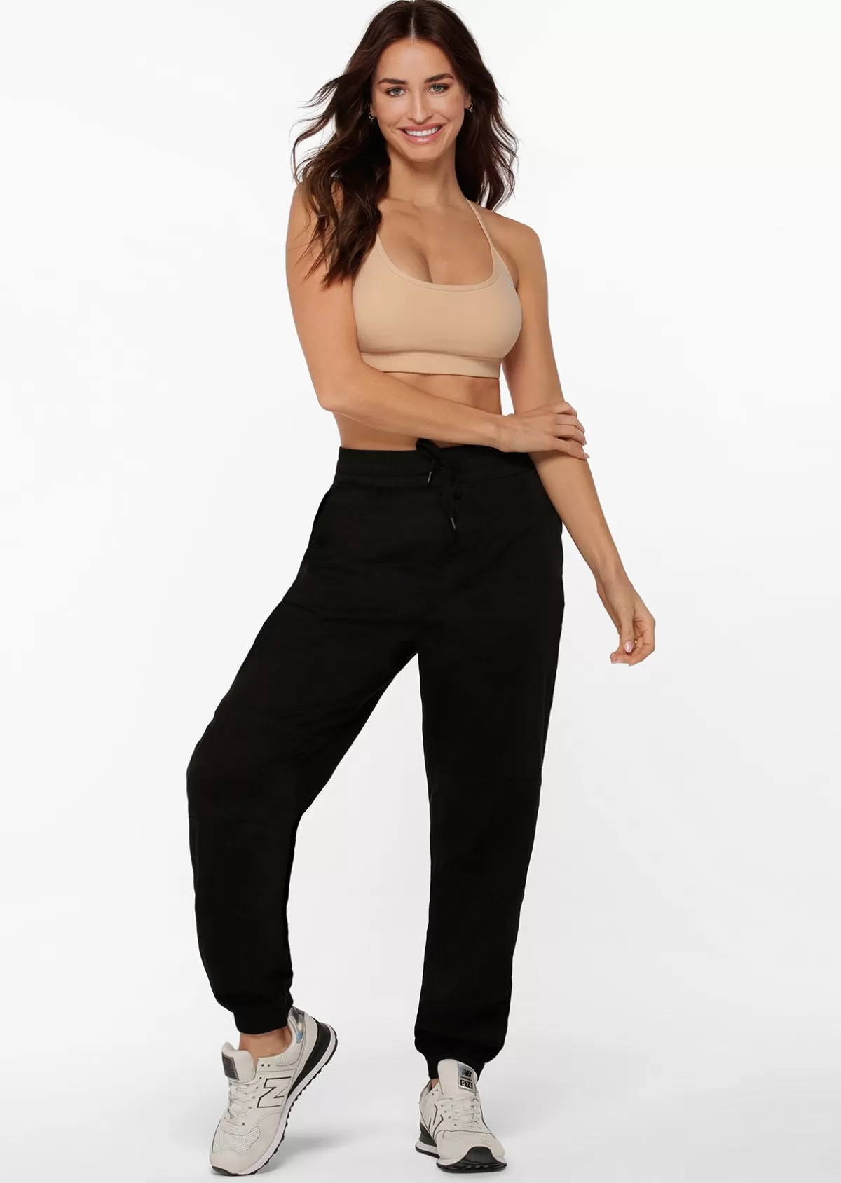 Lorna Jane Pants*Relaxed Flashy Full Length Pant Black