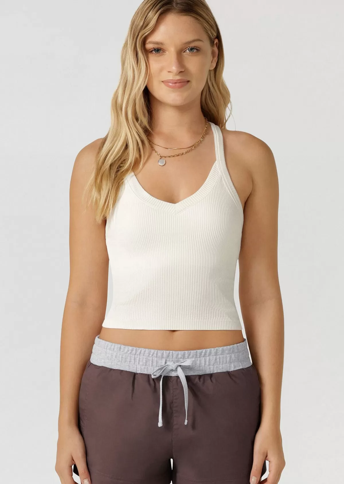 Lorna Jane Tanks | Bra Tank Combo*Seamless Crop Tank Bra Combo Porcelain