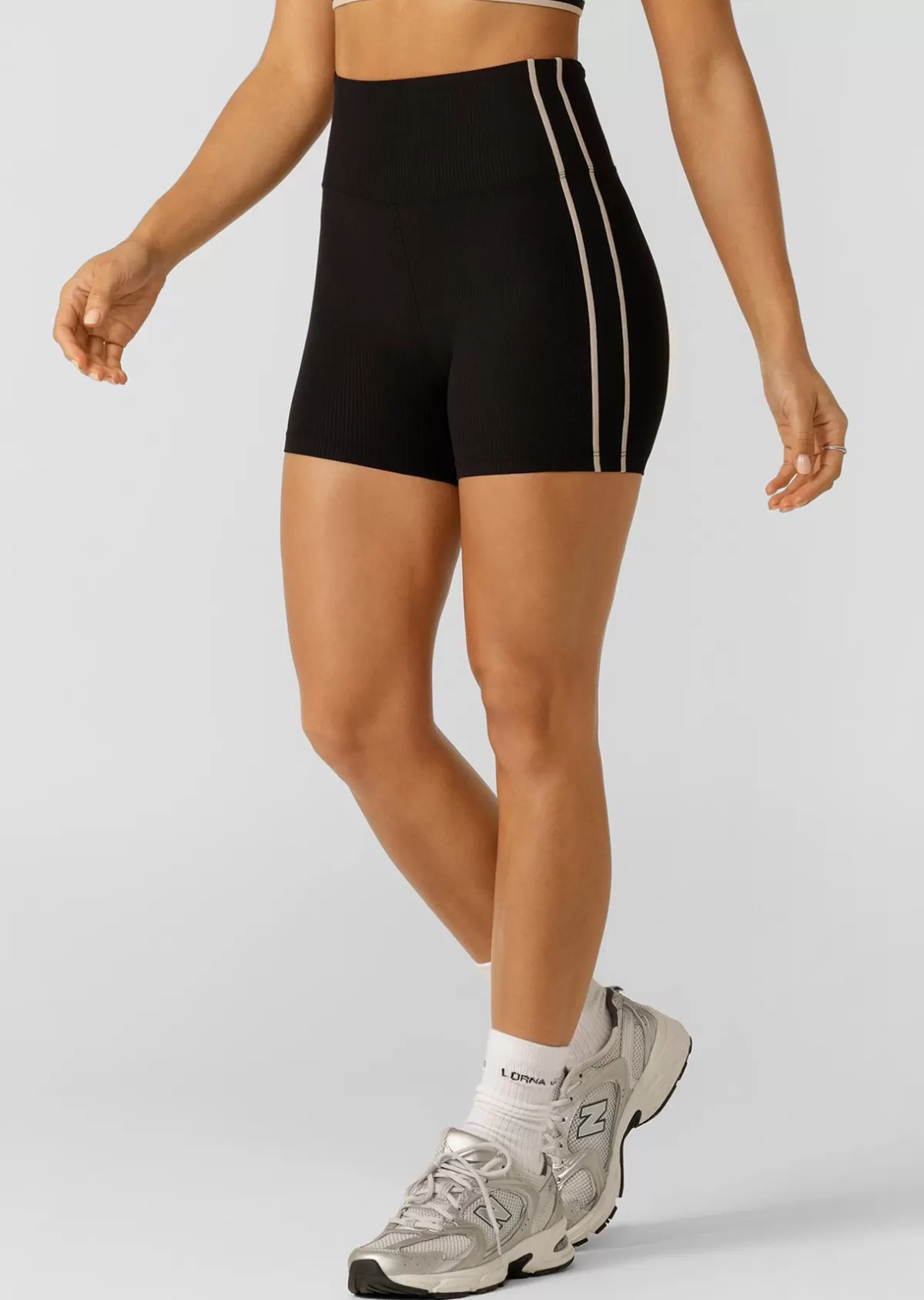 Lorna Jane Shorts | Bike Shorts*Second Nature Luxe Rib 12cm Bike Shorts Black