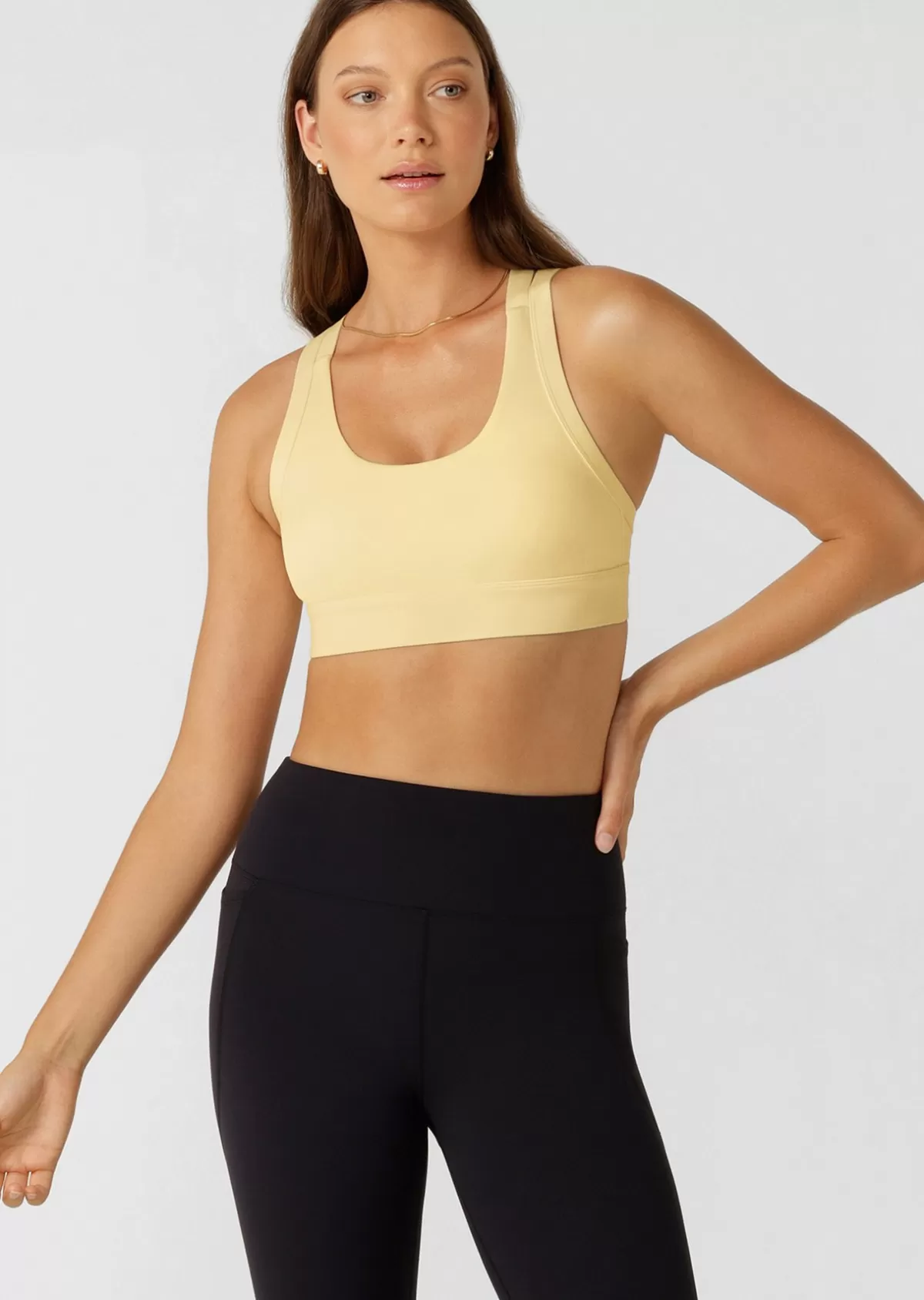 Lorna Jane Sports Bras*Shape Up Max Support Bra LemonCream