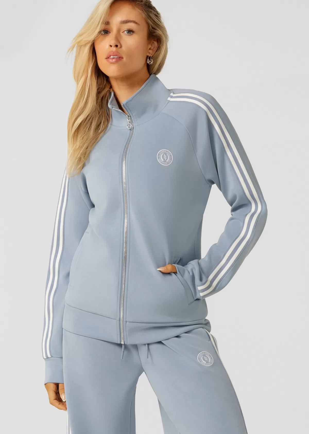 Lorna Jane Jackets, Hoodies And Sweats*Sidelines Spacer Track Top GlacierBlue