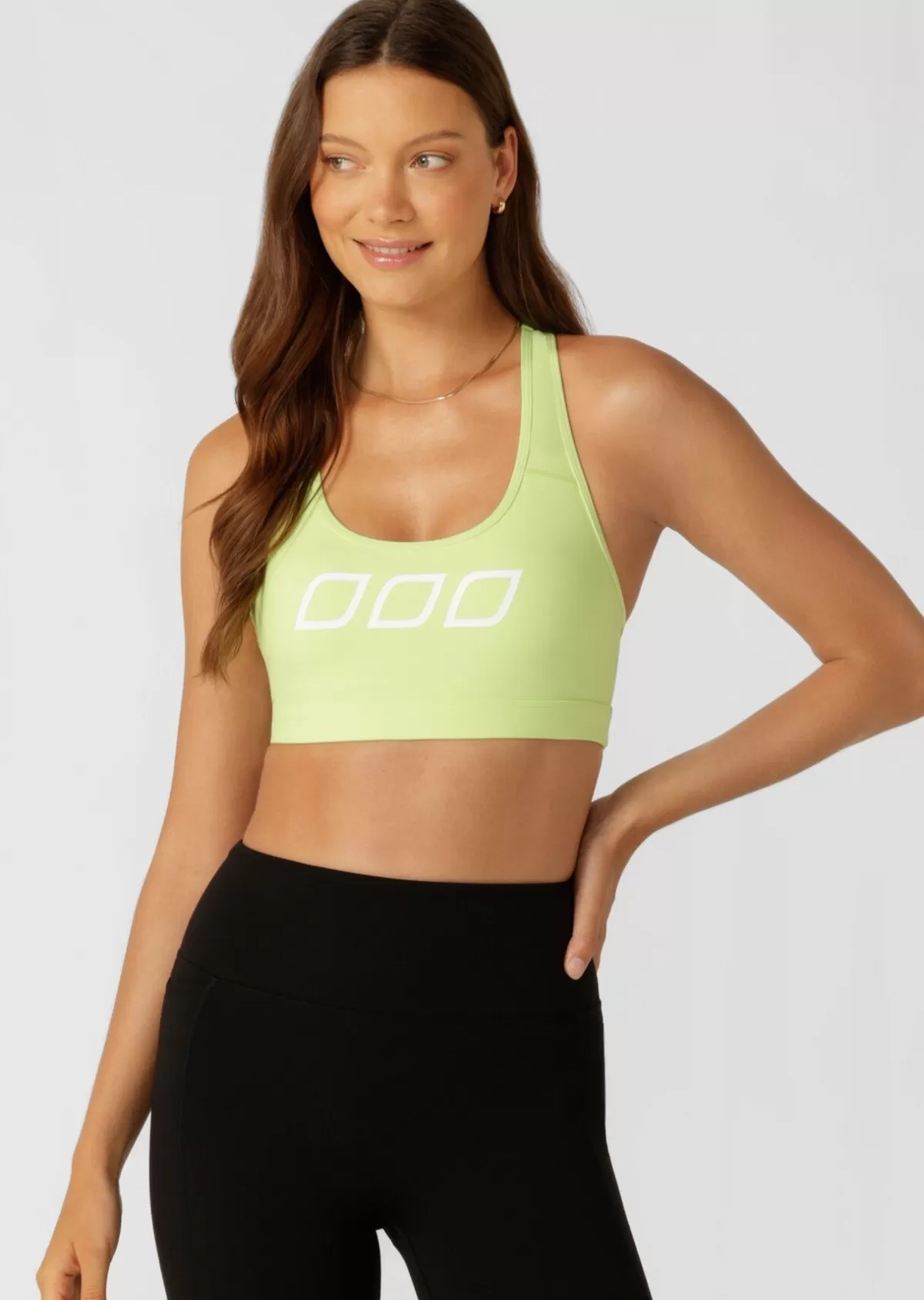 Lorna Jane Sports Bras*Skinny Iconic Comfort Sports Bra GlowGreen