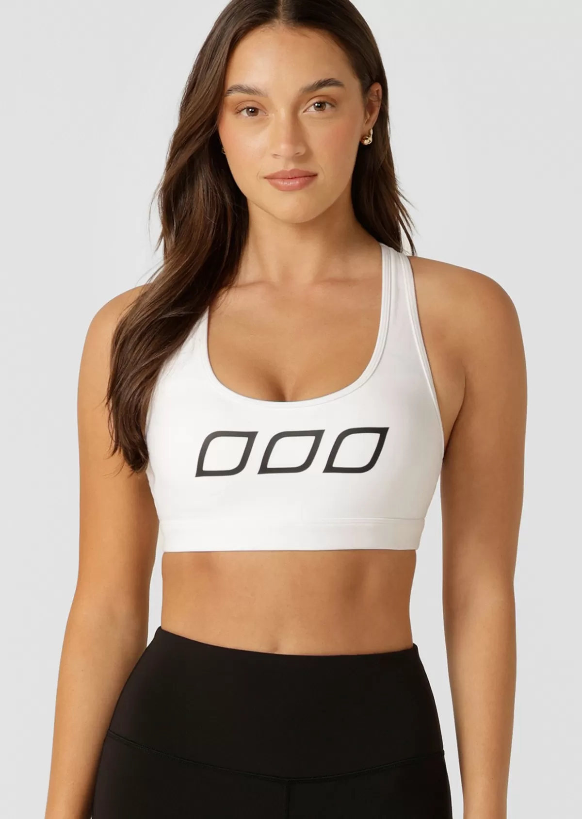 Lorna Jane Sports Bras*Skinny Iconic Comfort Sports Bra White