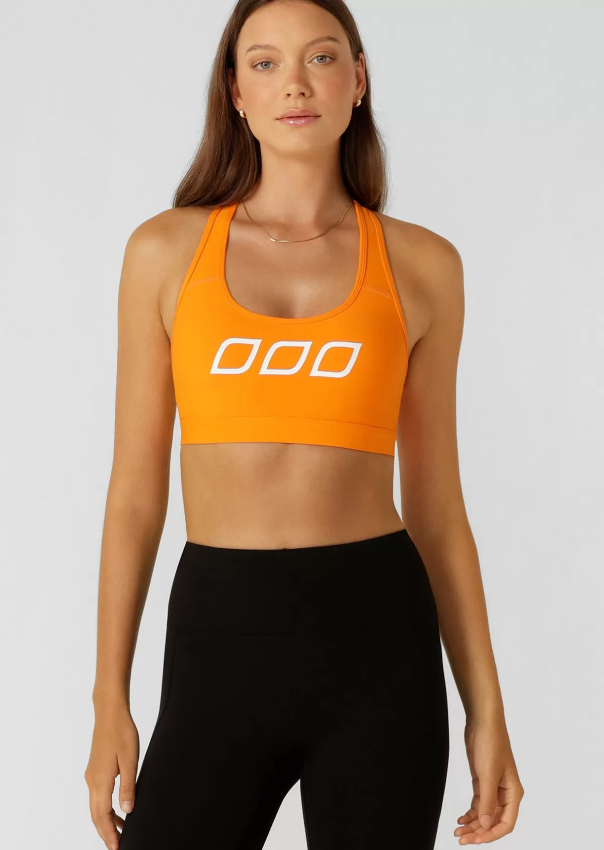 Lorna Jane Sports Bras*Skinny Iconic Comfort Sports Bra Papaya