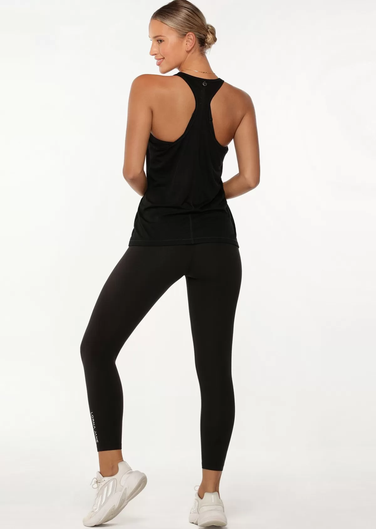 Lorna Jane Tanks*Slouchy Gym Tank Black