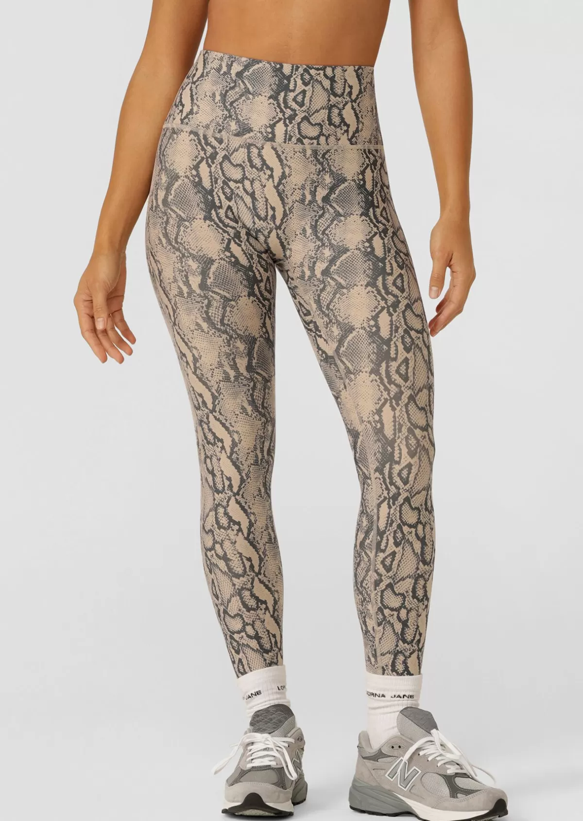 Lorna Jane Tights And Leggings*Soft Serpentine No Ride Ankle Biter Leggings SoftSerpentinePrint