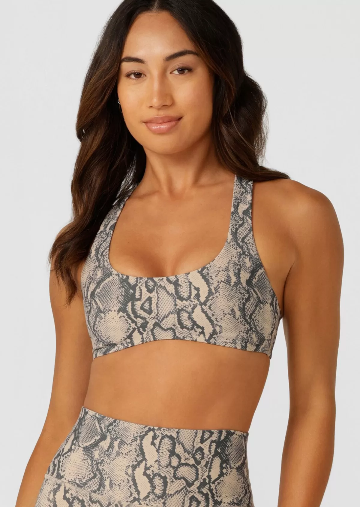 Lorna Jane Sports Bras*Soft Serpentine Sports Bra SoftSerpentinePrint