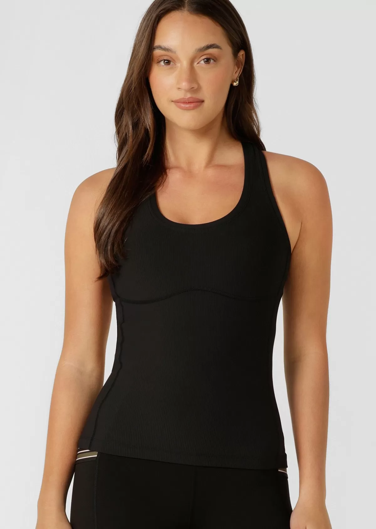 Lorna Jane Tanks*Speed Circuit Active Rib Tank Black