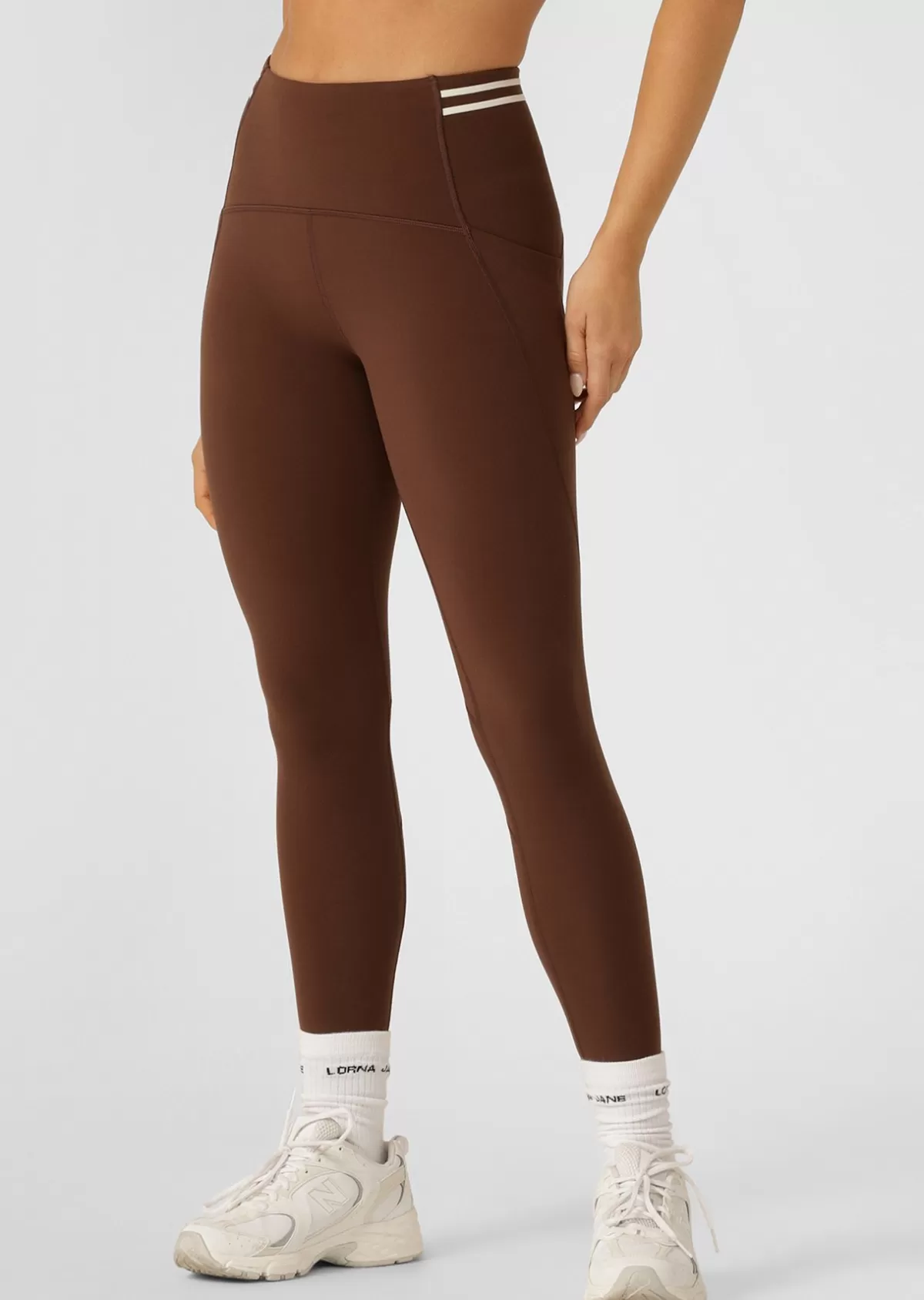 Lorna Jane Tights And Leggings*Stash It All 3 Pocket Ankle Biter Leggings Espresso