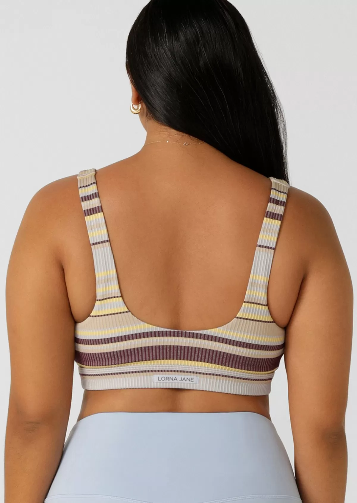 Lorna Jane Sports Bras*Sunset Stripe Seamless Bralette SunsetStripe