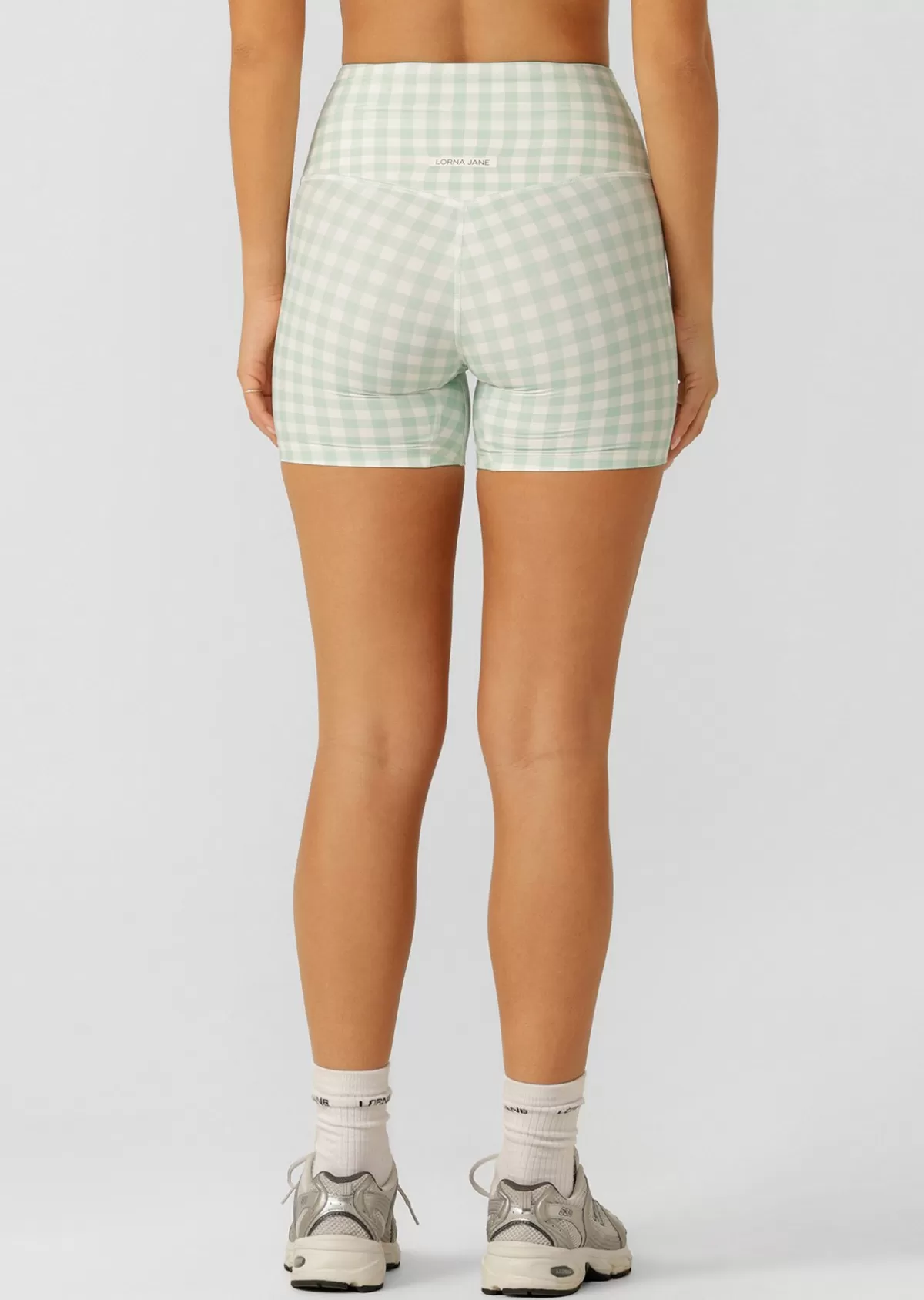 Lorna Jane Shorts | Bike Shorts*Sweet Gingham 14cm Bike Shorts SoftMintRanchGinghamPrint