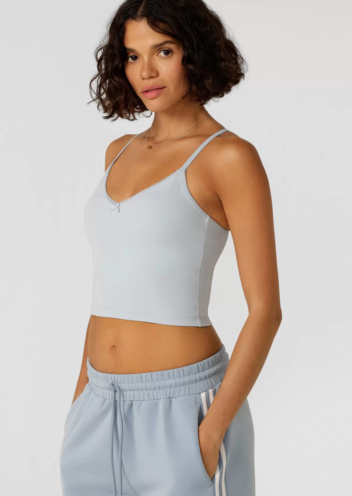 Lorna Jane Tanks | Sports Bras*Sweet Thing Cropped Bra Tank Combo LightGlacierBlue