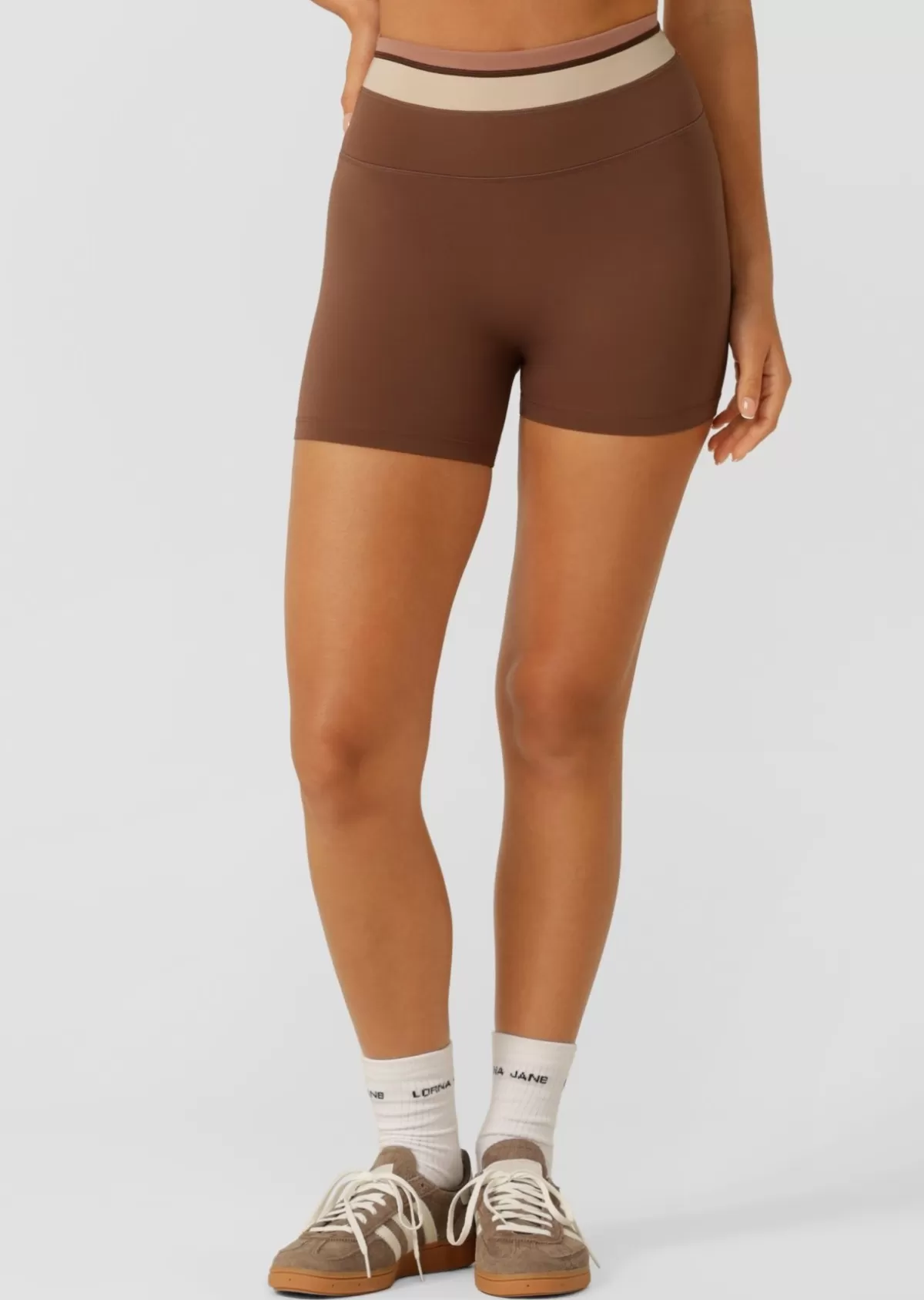 Lorna Jane Shorts | Bike Shorts*Tone On Tone 12cm Bike Shorts NeutralMulti