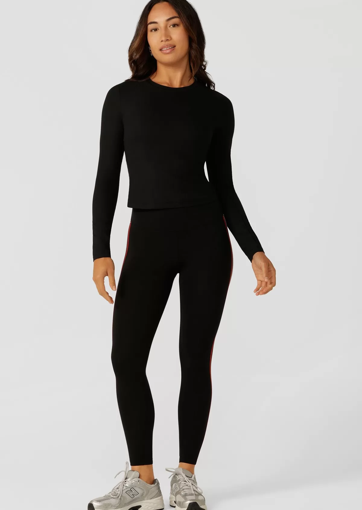 Lorna Jane Tops & Tees | Long Sleeve Tops*Ultimate Comfort Long Sleeve Rib Top Black