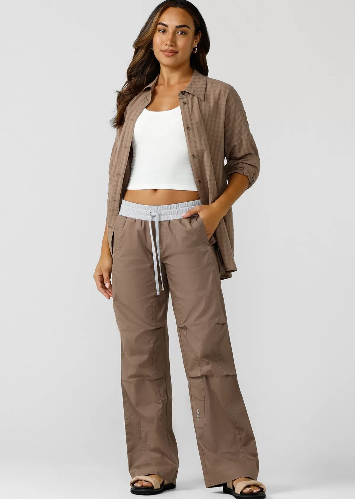 Lorna Jane Pants*Wide Leg Flashdance Pant Bone