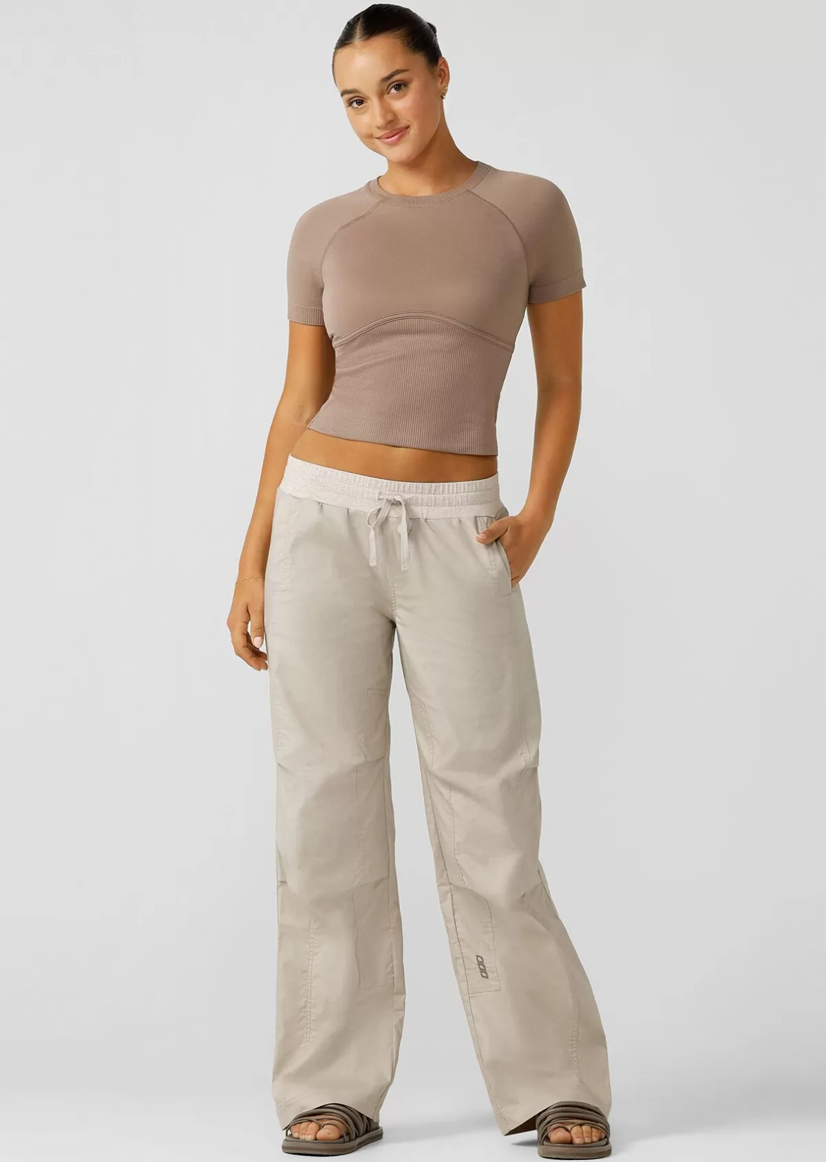 Lorna Jane Pants*Wide Leg Flashdance Pant OffWhite